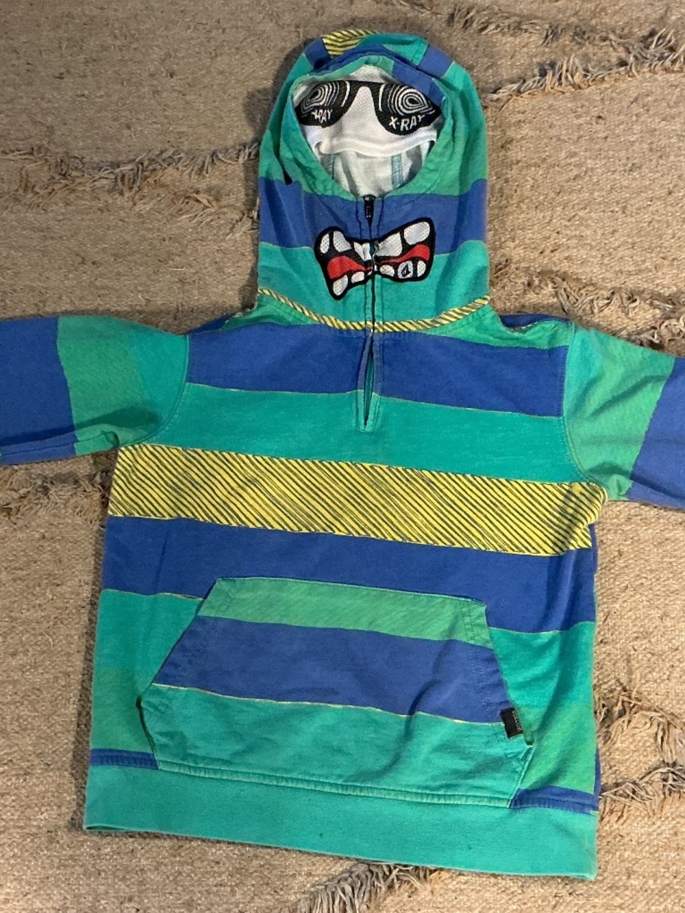 Volcom Full Zip Mask Hoodie Sweatshirt Boys